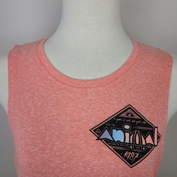 ANIMAL UK 30th Anniversary Collection Women's Peach Surf Tank Top Size 8 UK - Picture 3 of 16